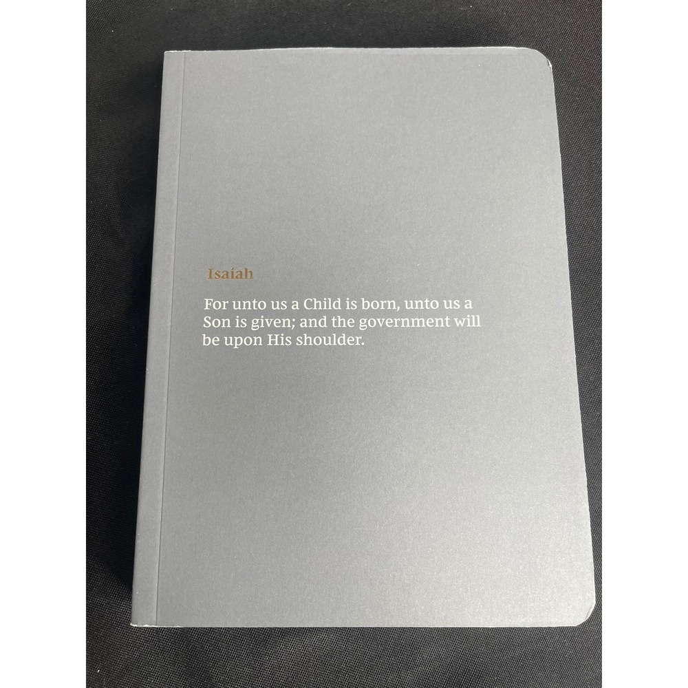 NKJV Bible Journal Isaiah Thomas Nelson Paperback Gray Comfort Print New